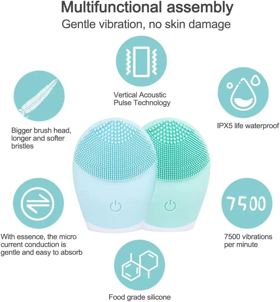 Ultrasonic Facial Cleansing Brush