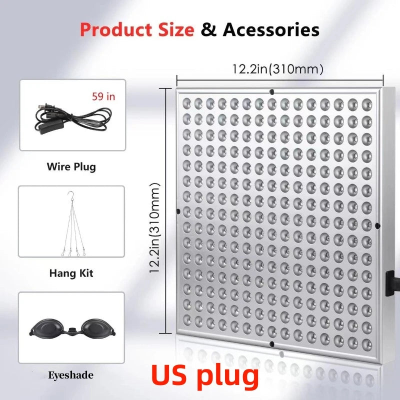 LED Red Light + Infrared Beauty Panel