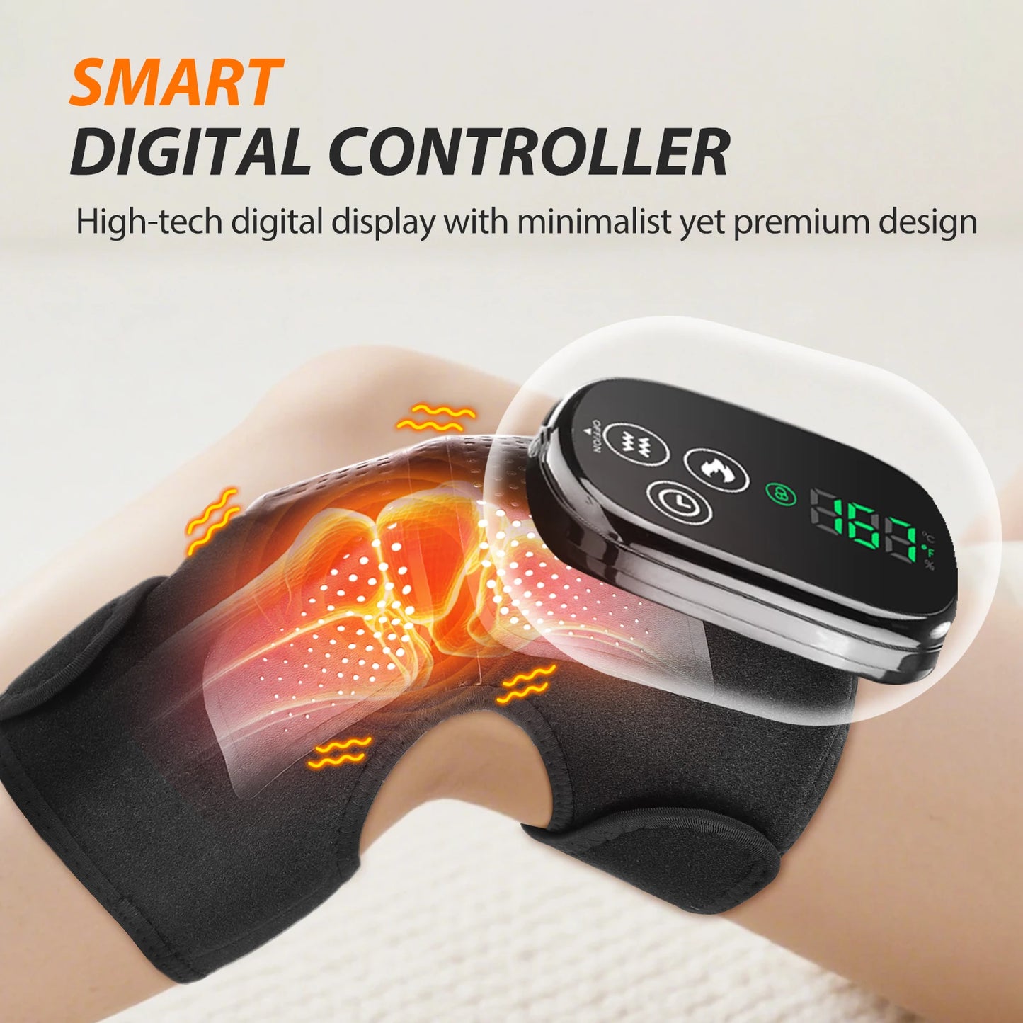 Infrared Knee Massager with Red Light Therapy