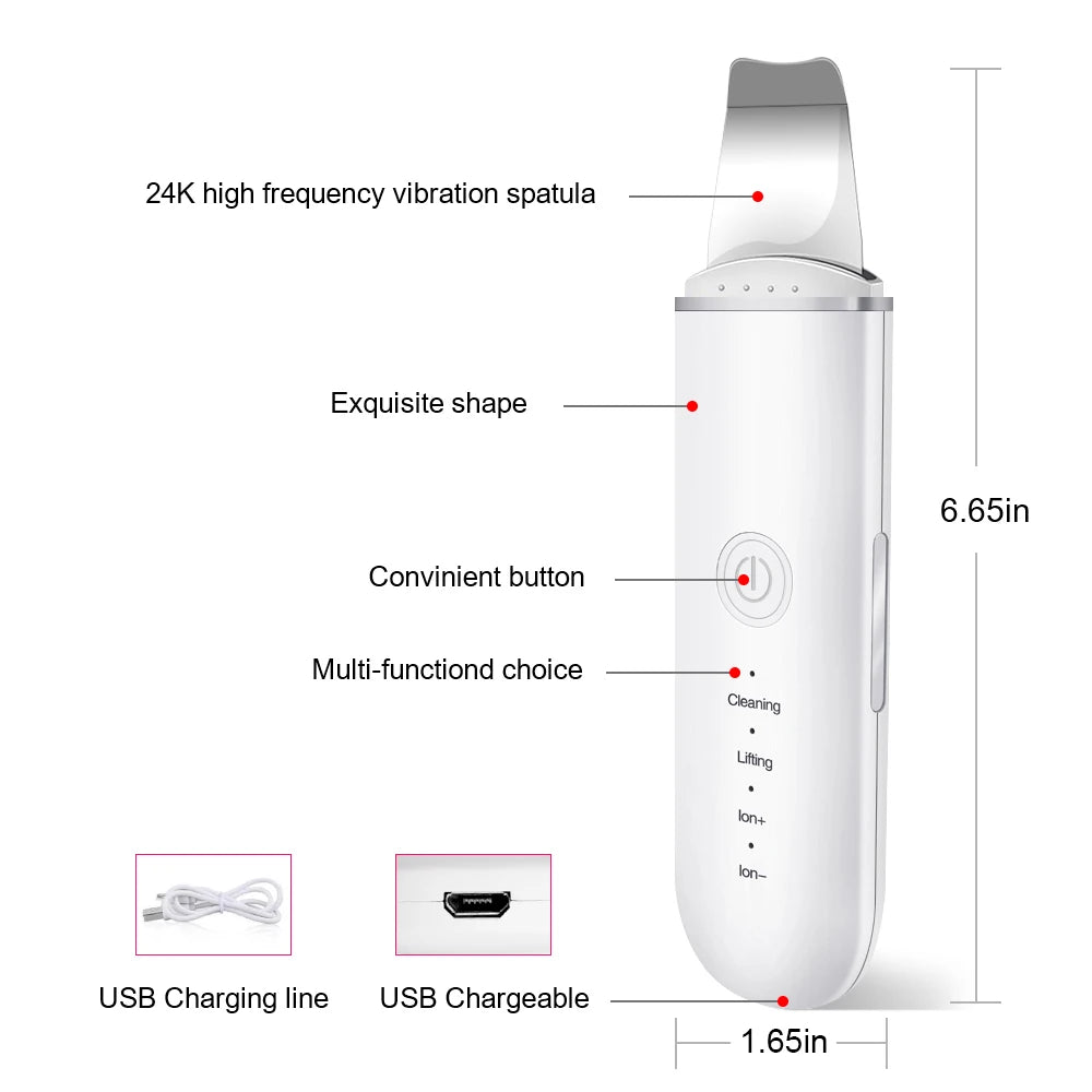 Ultrasonic Blackhead Remover - Deep Pore Cleansing & Lifting Tool