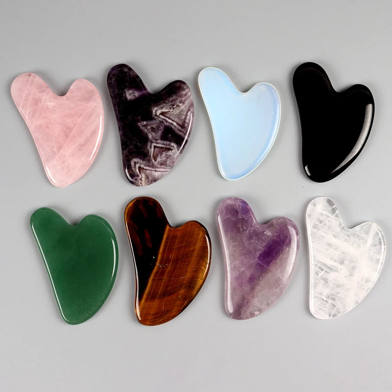 Natural Stone Gua Sha Tool – Multi-Stone Variations