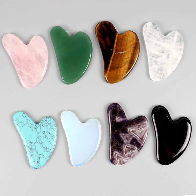 Natural Stone Gua Sha Tool – Multi-Stone Variations