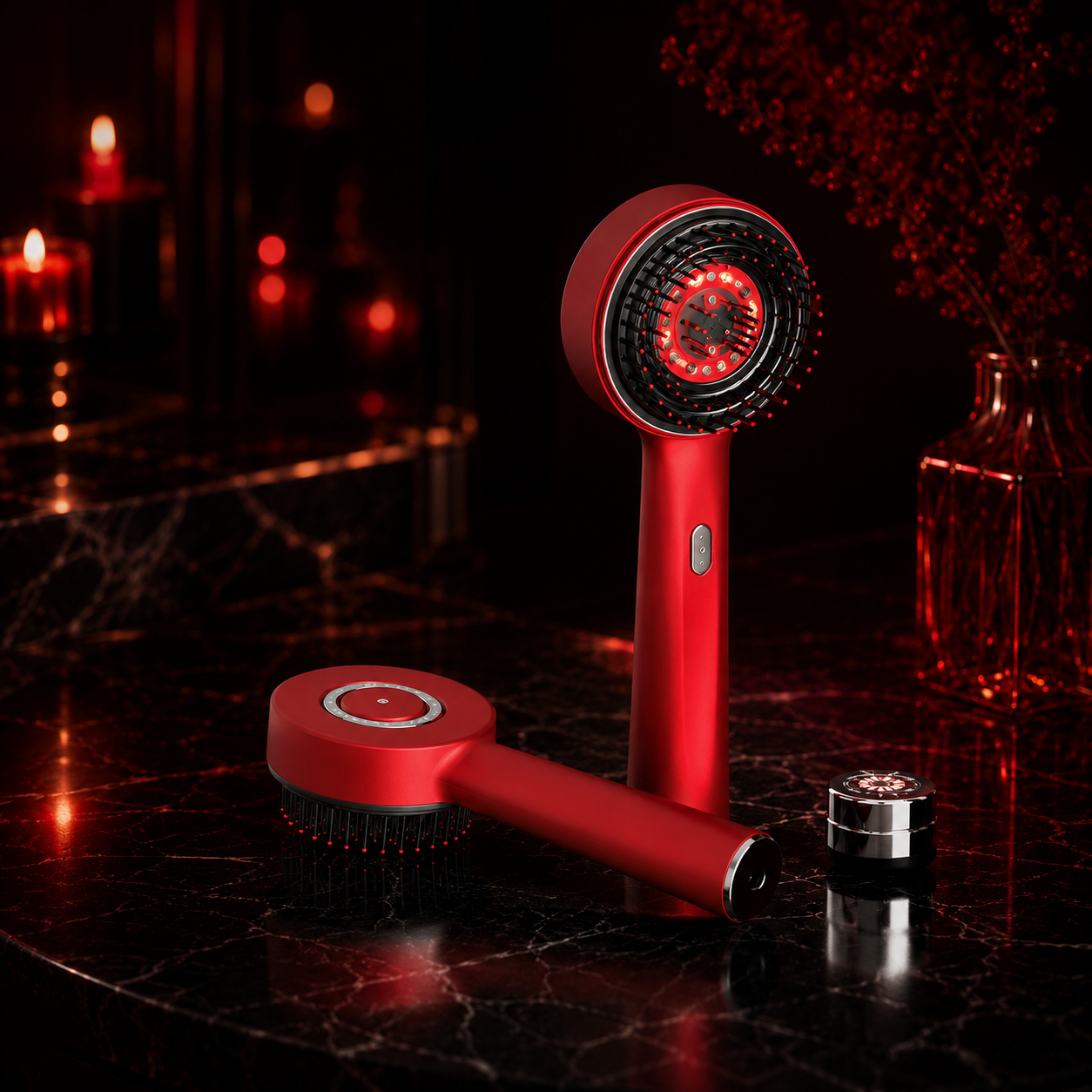 Red Light Therapy Scalp Massager Brush