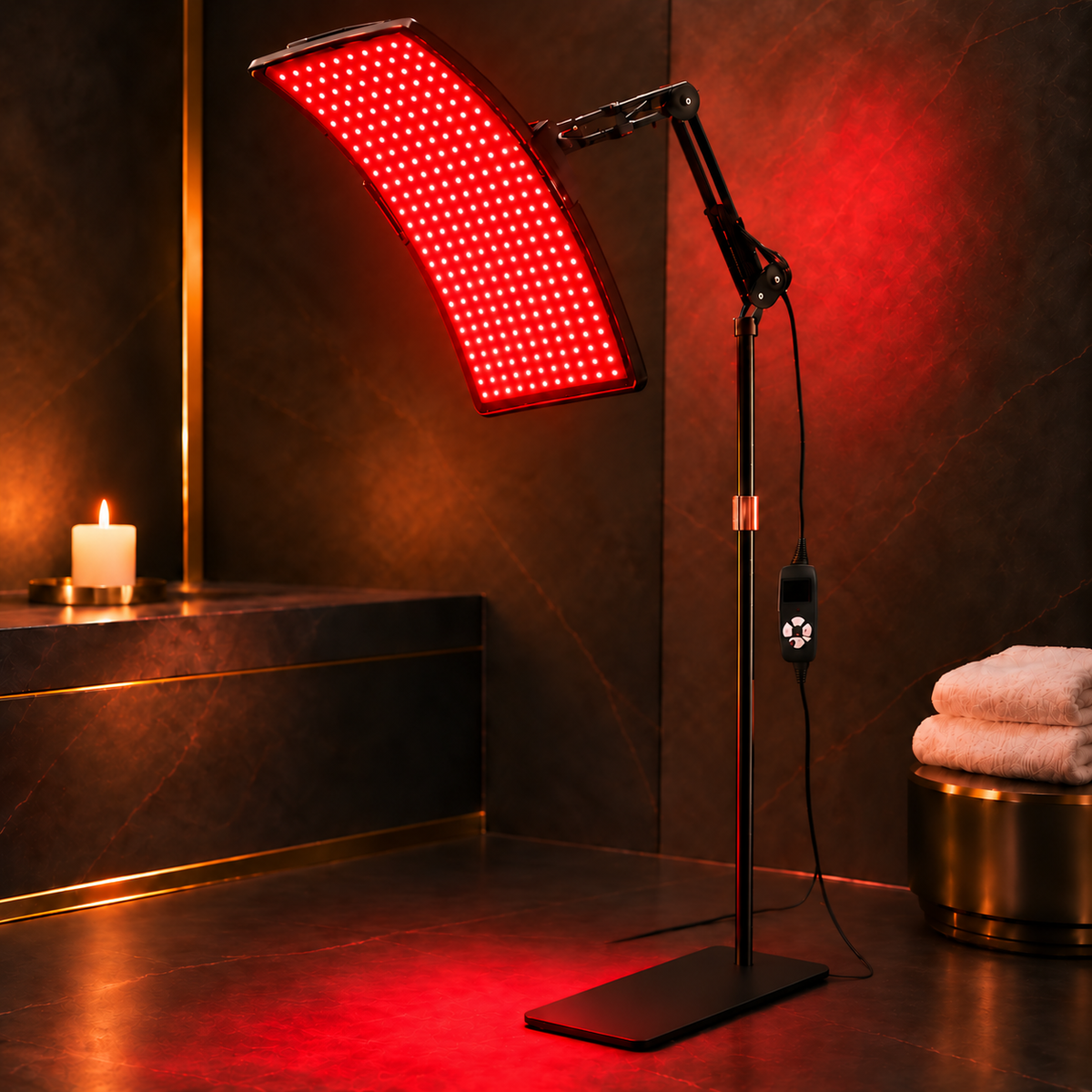 Red & Infrared Light Therapy Panel with Stand and Belt