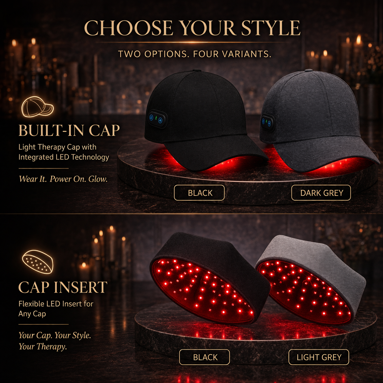 Red & Infrared Light Therapy Hair Care Cap
