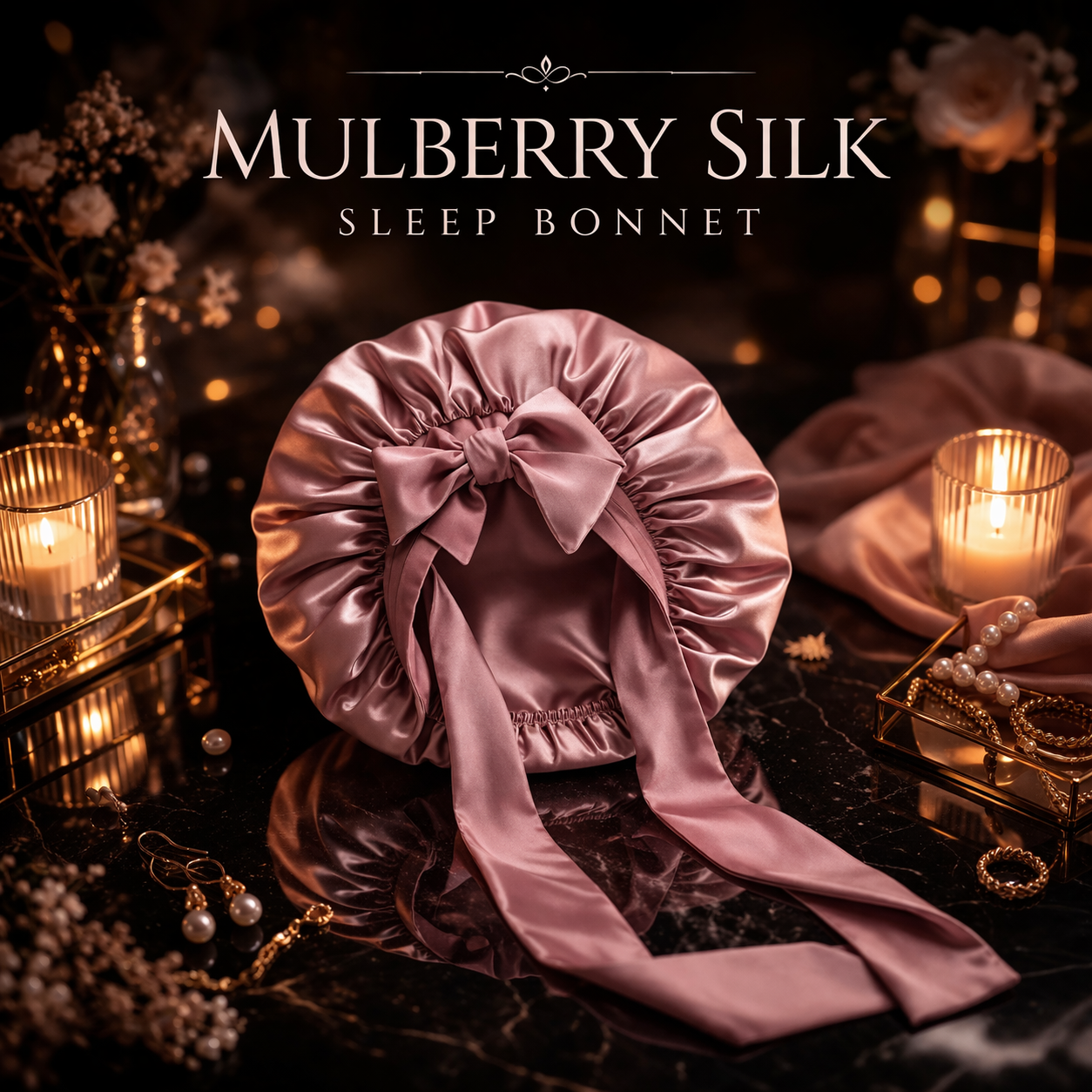 Mulberry Silk Sleep Bonnet