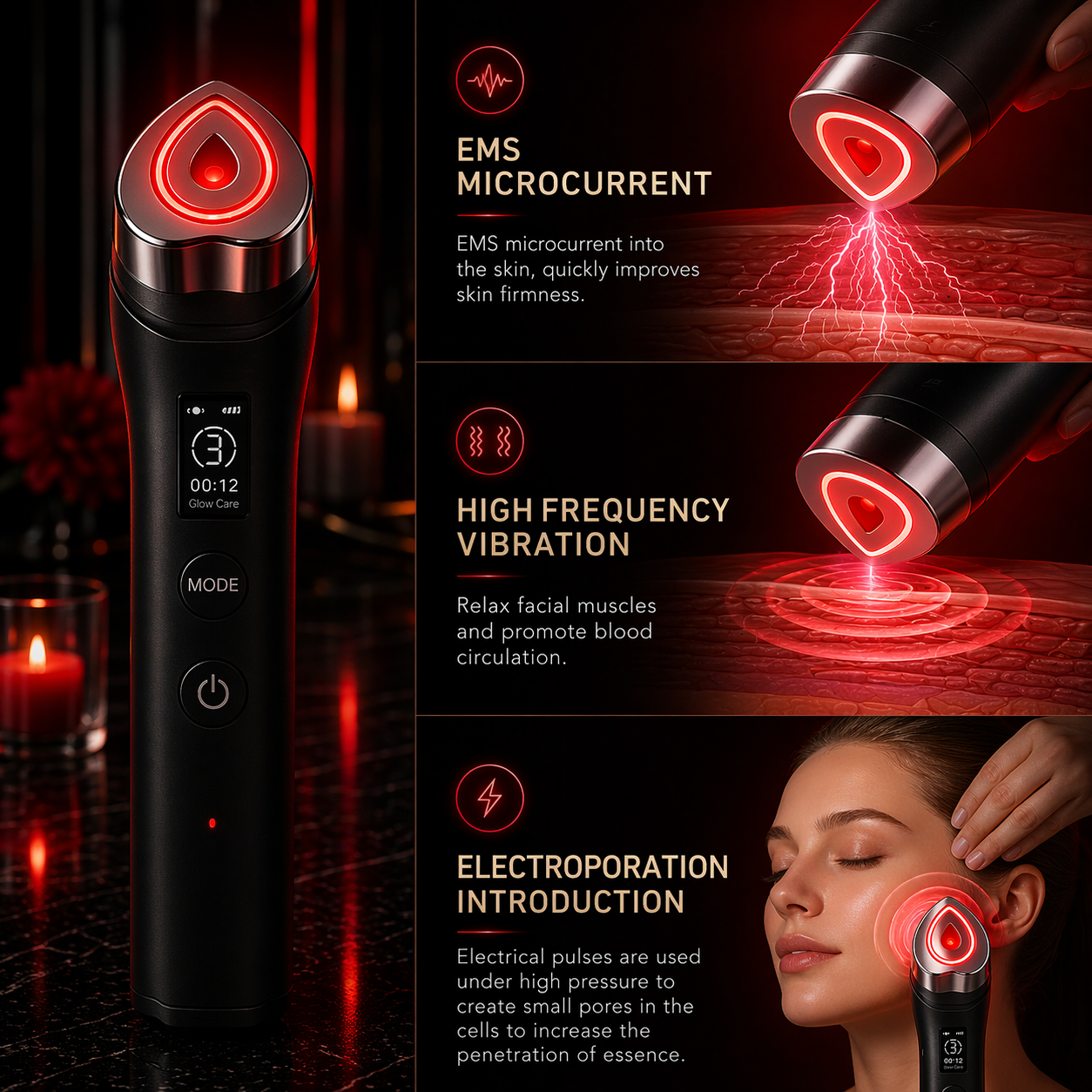 6 in 1 Multifunction Skin Therapy Wand Pro