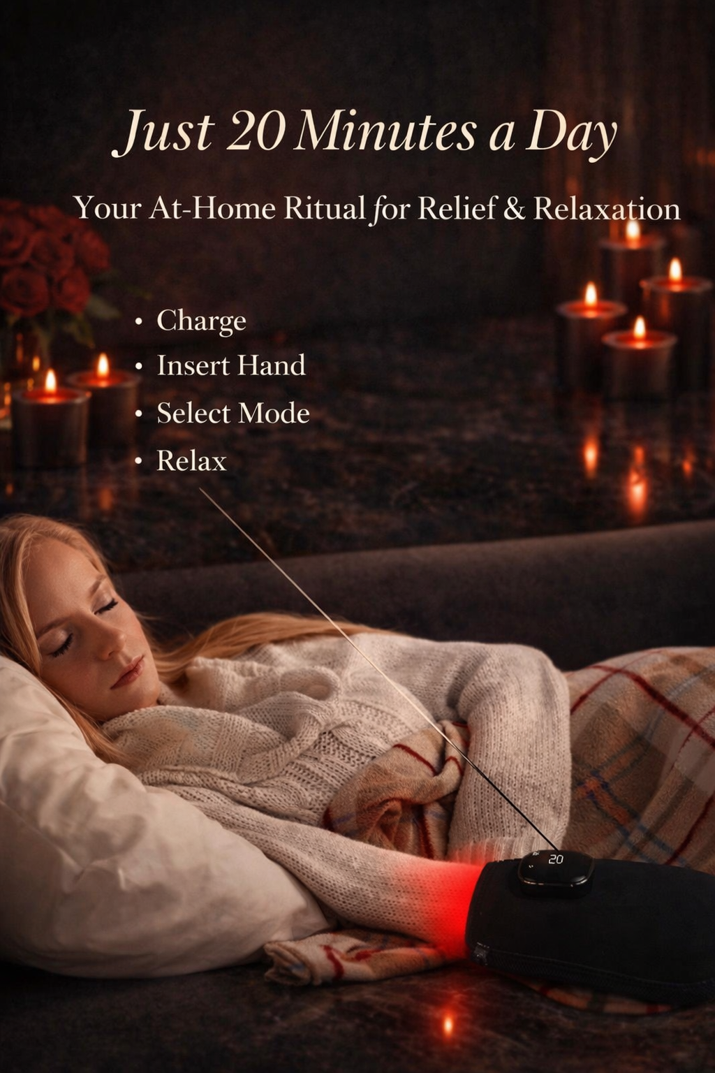 Red & Infrared Light Therapy Glove