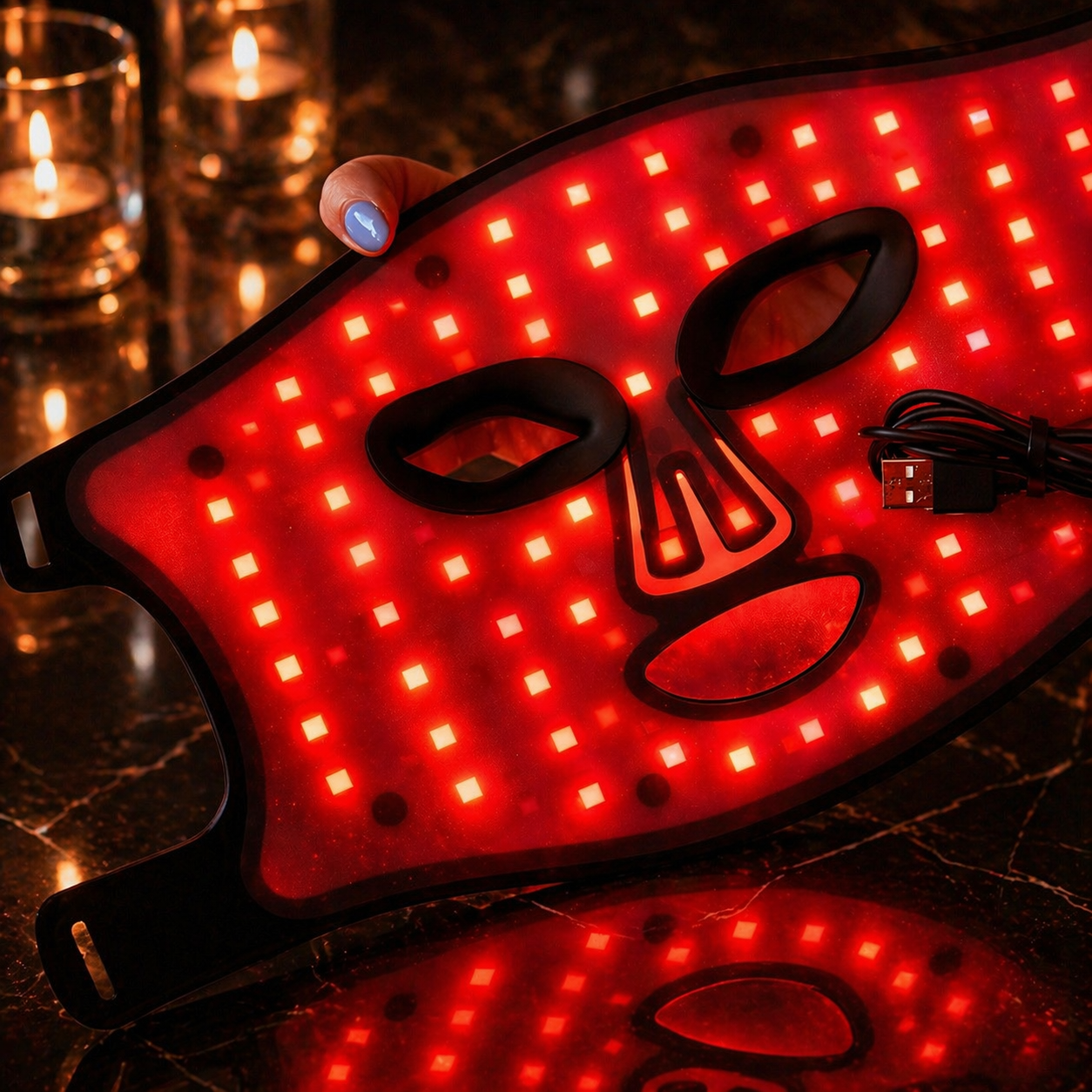 Hello Face LED Face & Neck Therapy Mask – Red, Blue & Infrared Light
