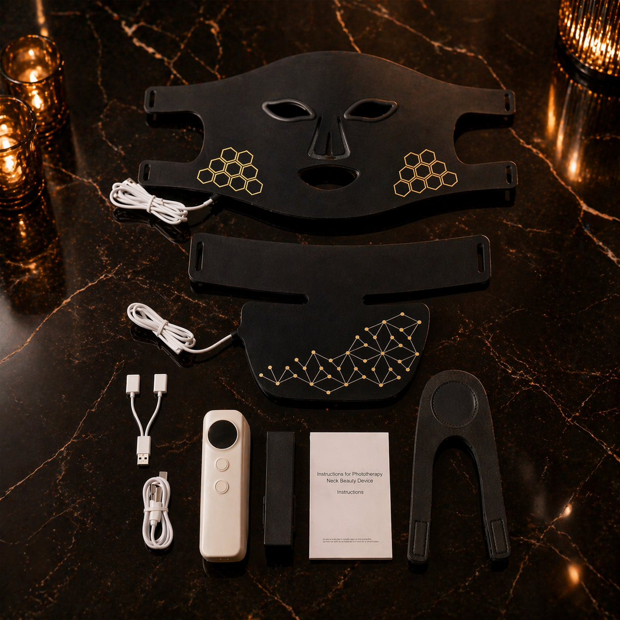 Hello Face LED Face & Neck Therapy Mask – Red, Blue & Infrared Light