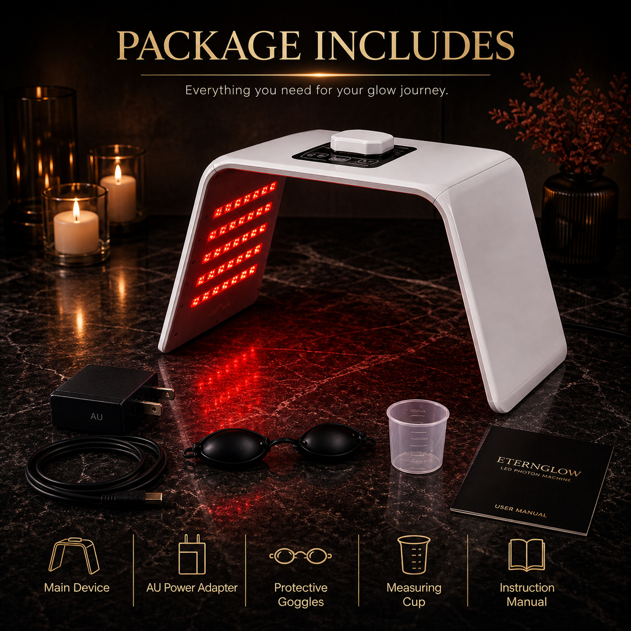 7 Colour LED Photon Therapy Machine with Nano Mister