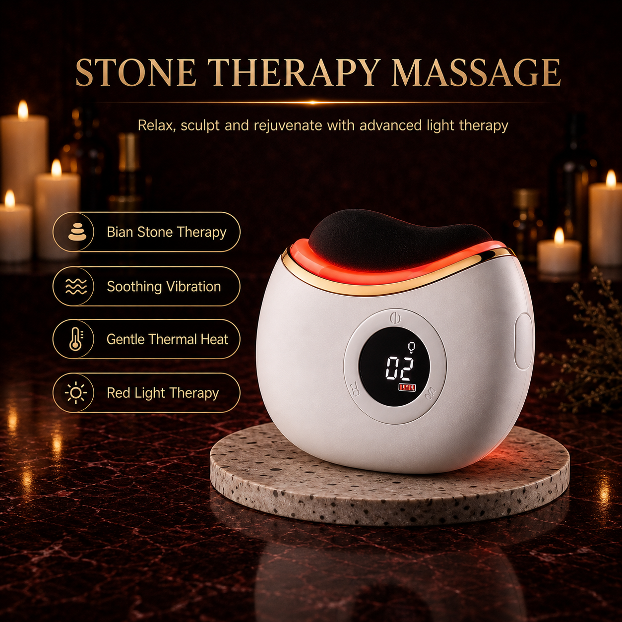 Red Light Therapy Gua Sha & Massage Device