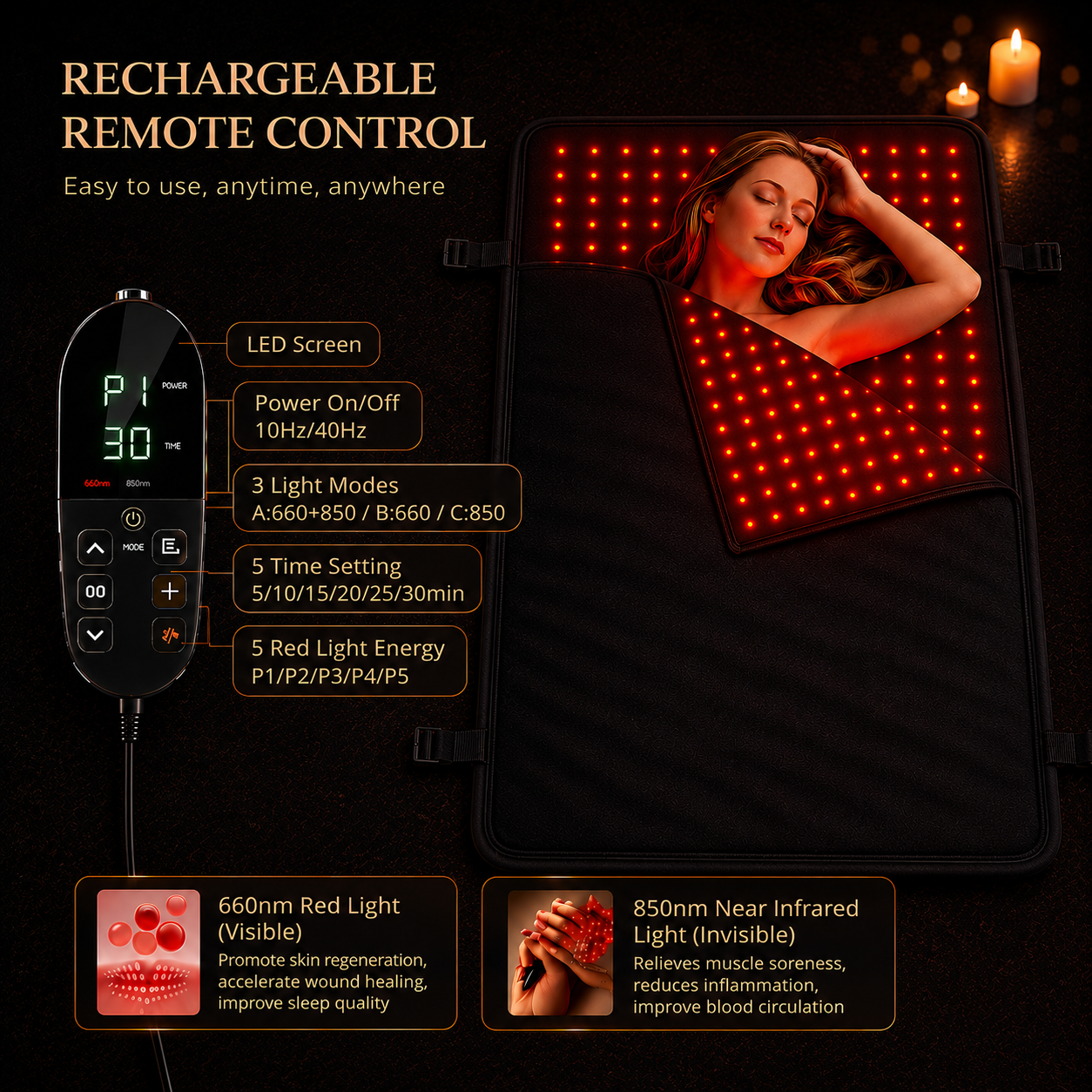Full Body Red Light Therapy Sleeping Bag - 2570 LEDs
