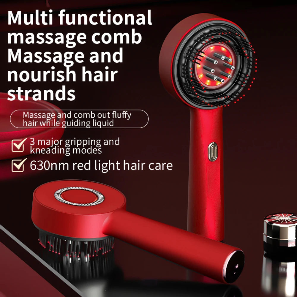 Red Light Therapy Scalp Massager Brush