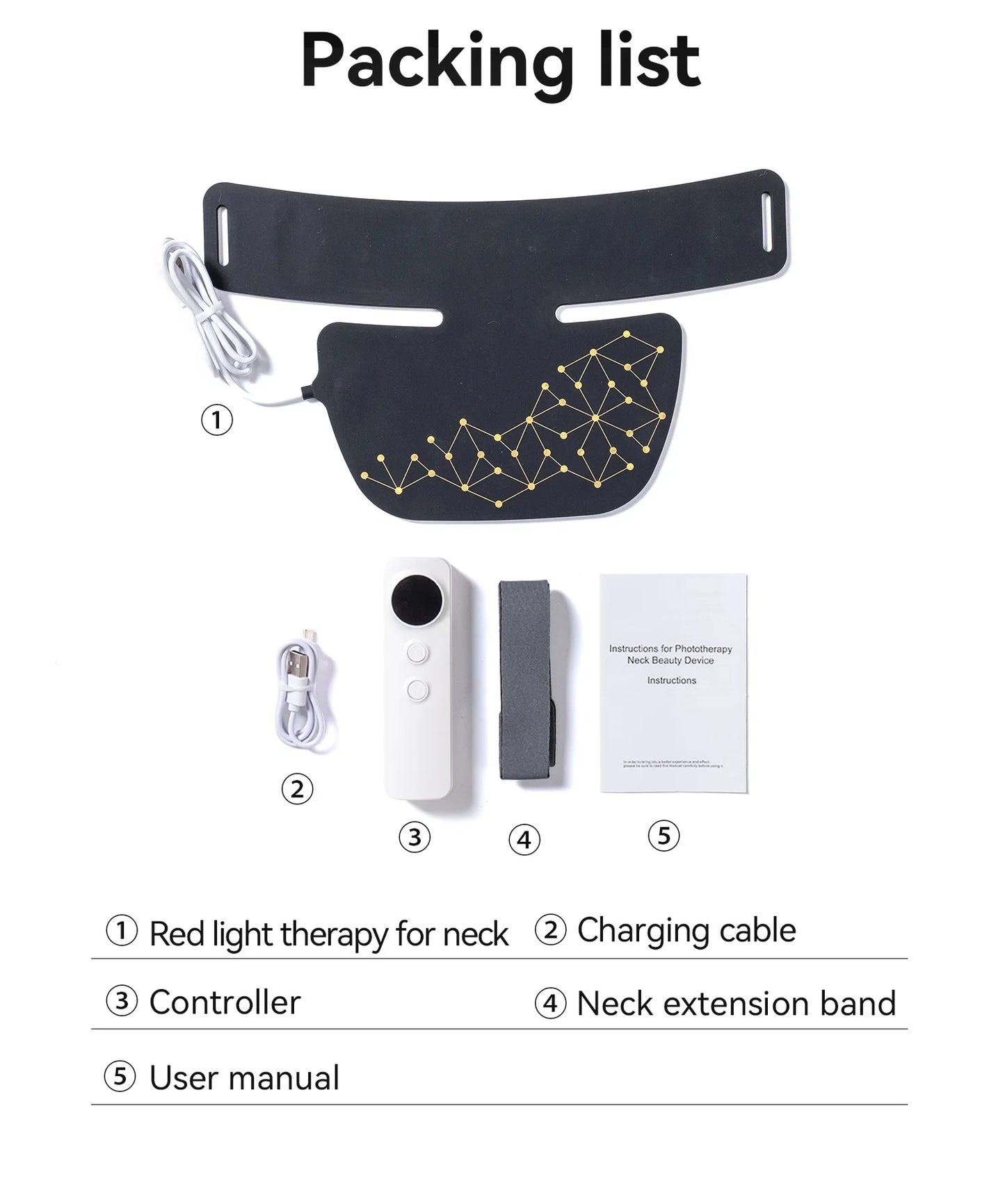 Hello Face LED Face & Neck Therapy Mask – Red, Blue & Infrared Light