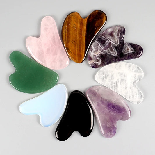 Natural Stone Gua Sha Tool – Multi-Stone Variations