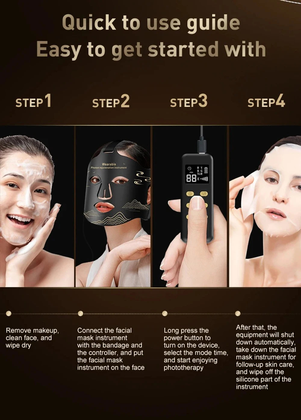 4-in-1 LED Photon Therapy Mask