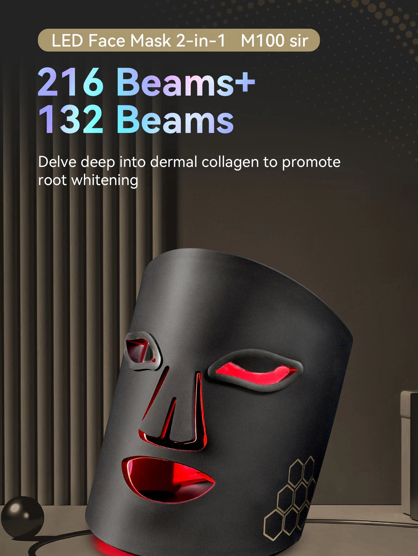 Hello Face LED Face & Neck Therapy Mask – Red, Blue & Infrared Light