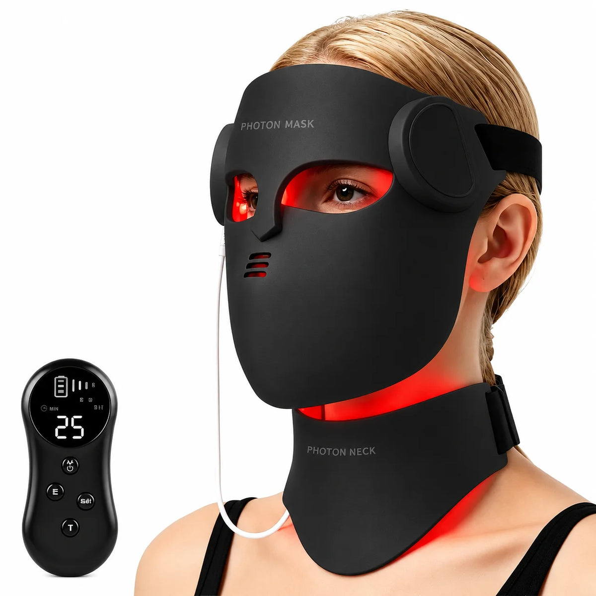 8 in 1 Wireless LED Face & Neck Therapy Mask