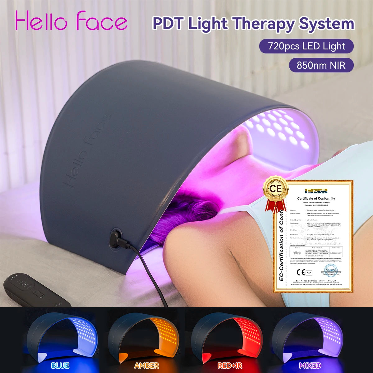 Hello Face L6 LED Light Therapy Mask