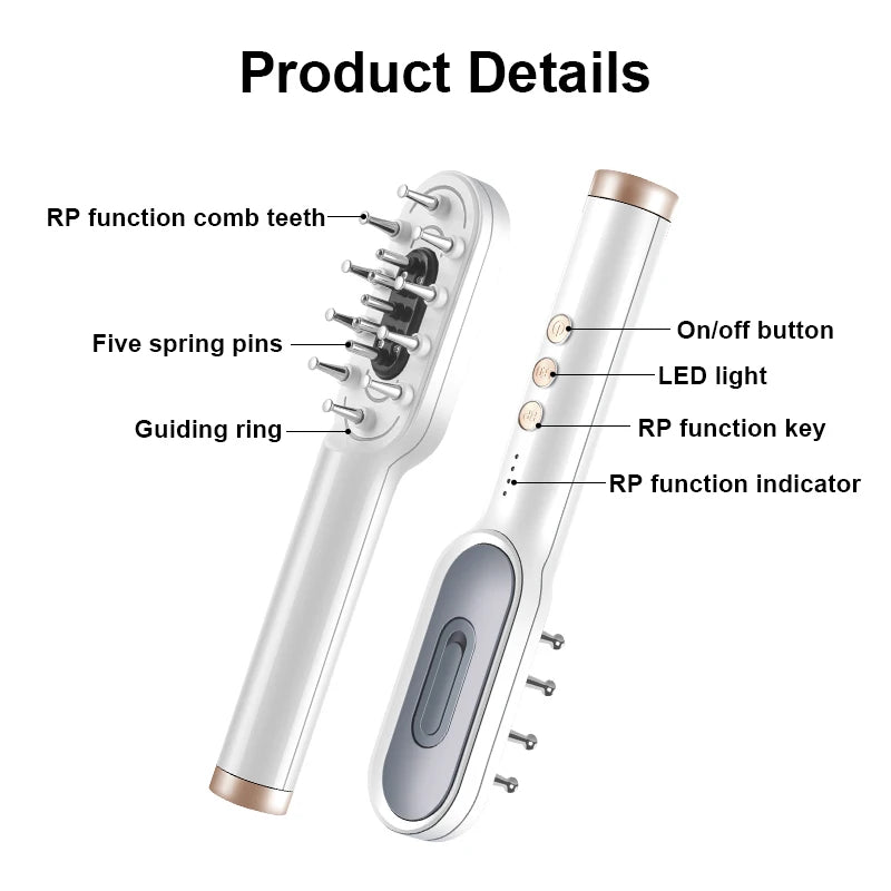 KSKIN LED Red Light Therapy Electric Massage Comb