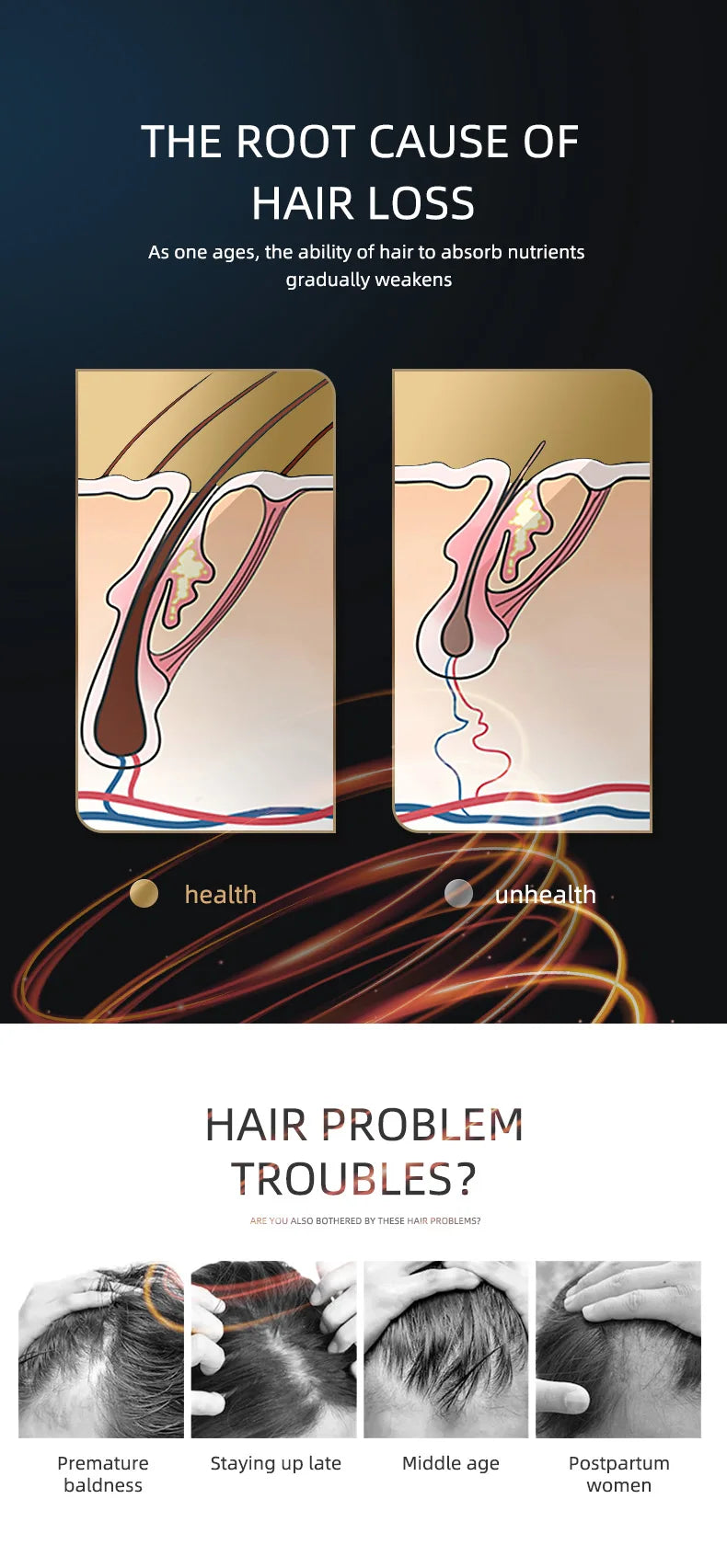 KSKIN LED Red Light Therapy Electric Massage Comb