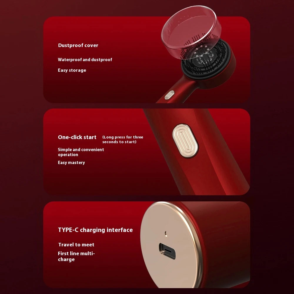 Red Light Therapy Scalp Massager Brush