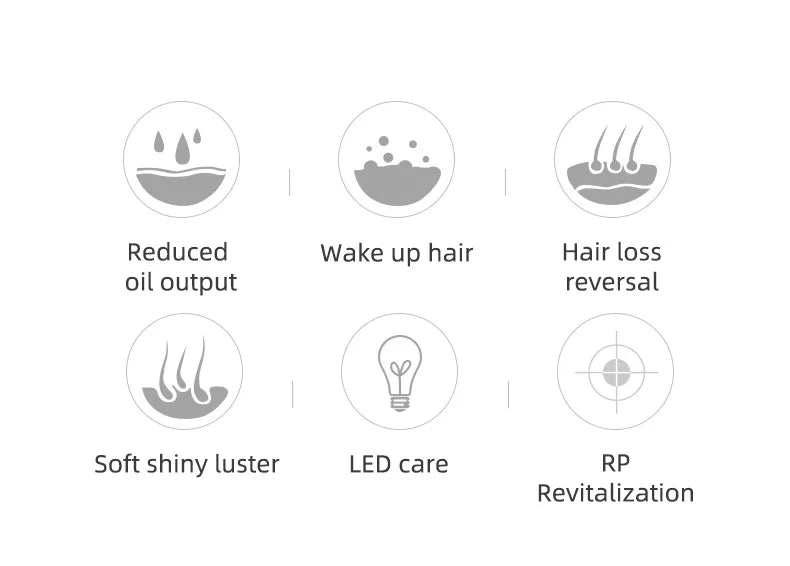 KSKIN LED Red Light Therapy Electric Massage Comb